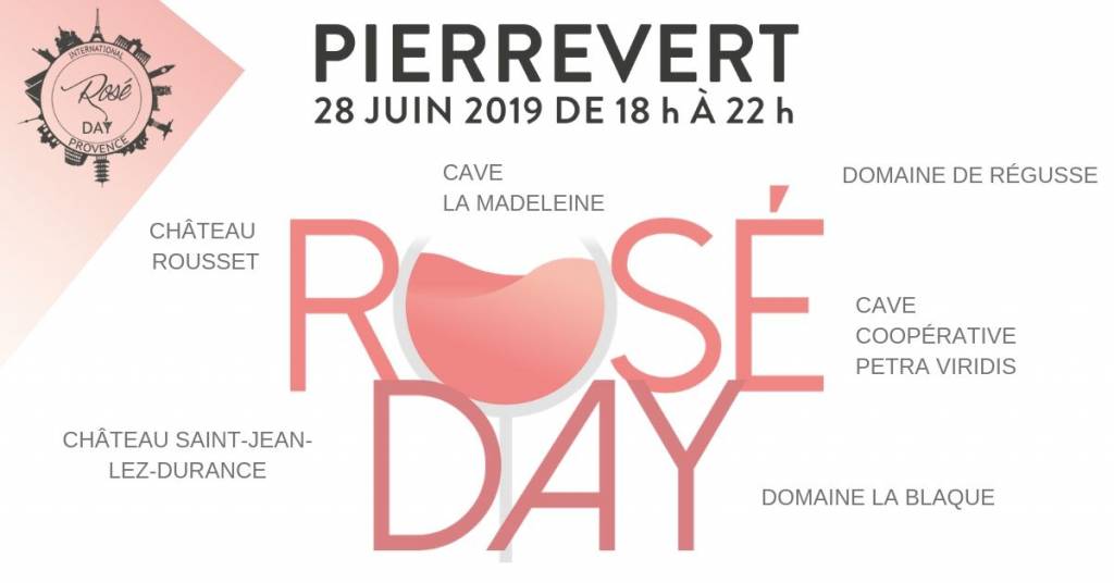 rosé day pierrevert 2019 affiche vins de haute provence