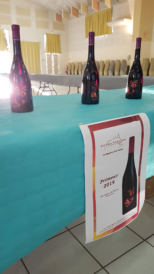 fête du vin primeur 2019 vin primeur rouge cave cooperative petra viridis