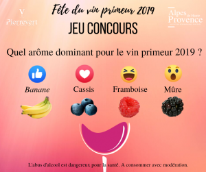 fête du vin primeur 2019 jeu concours facebook