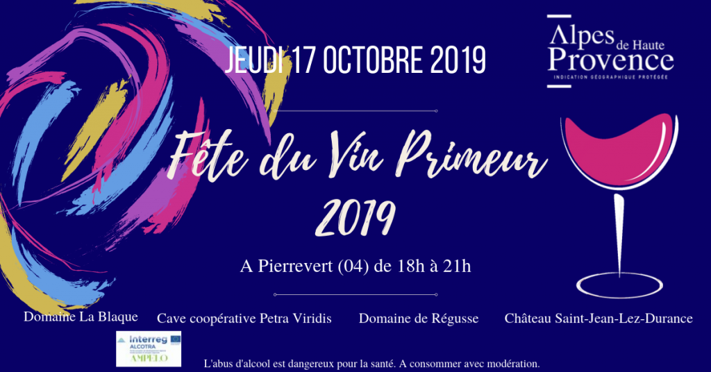 fête du vin primeur 2019 évènement facebook vins de haute provence